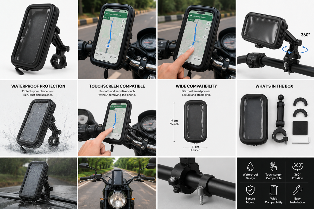 Waterproof 360° Bike Phone Holder