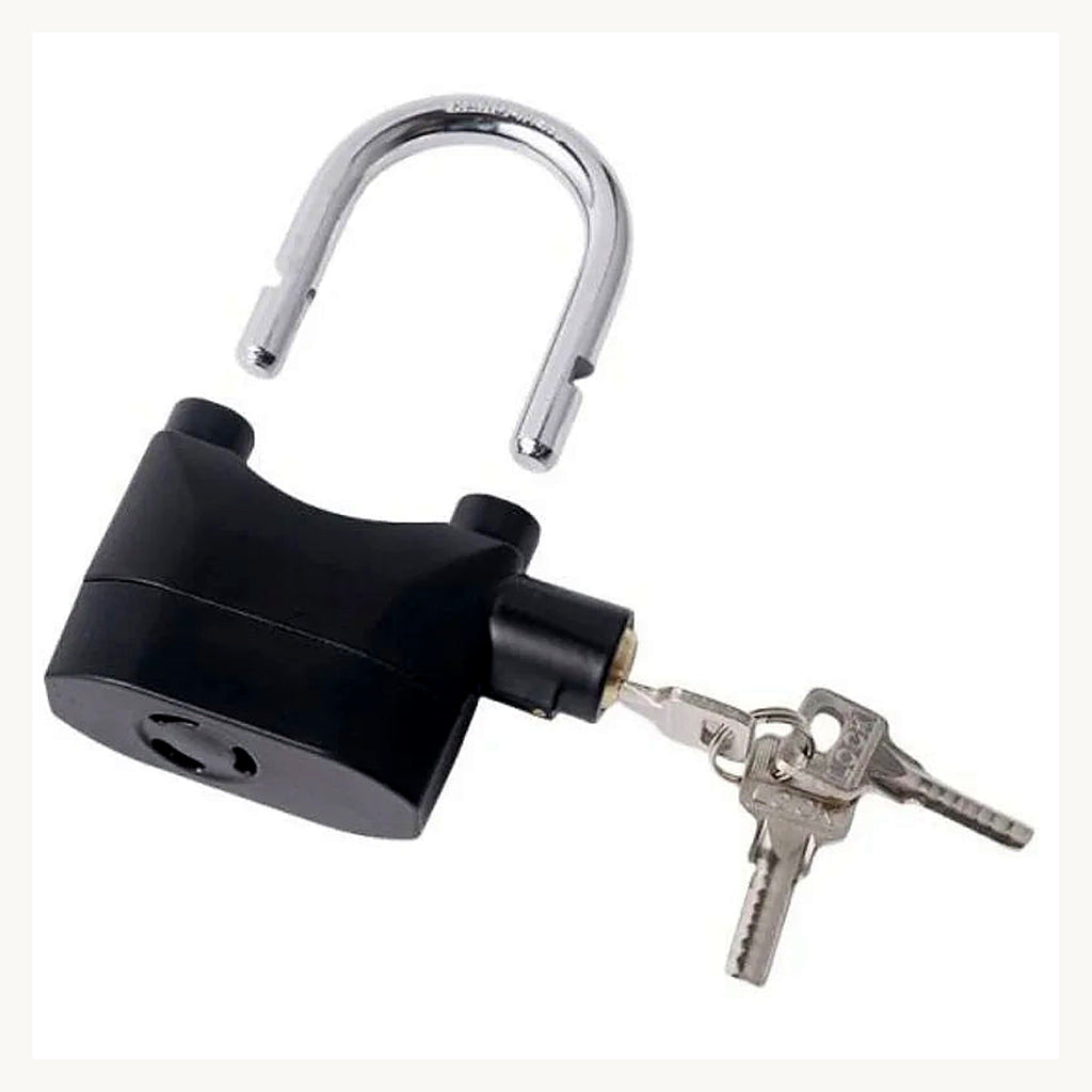 Alarm lock open with keys