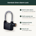 Alarm lock features infographic