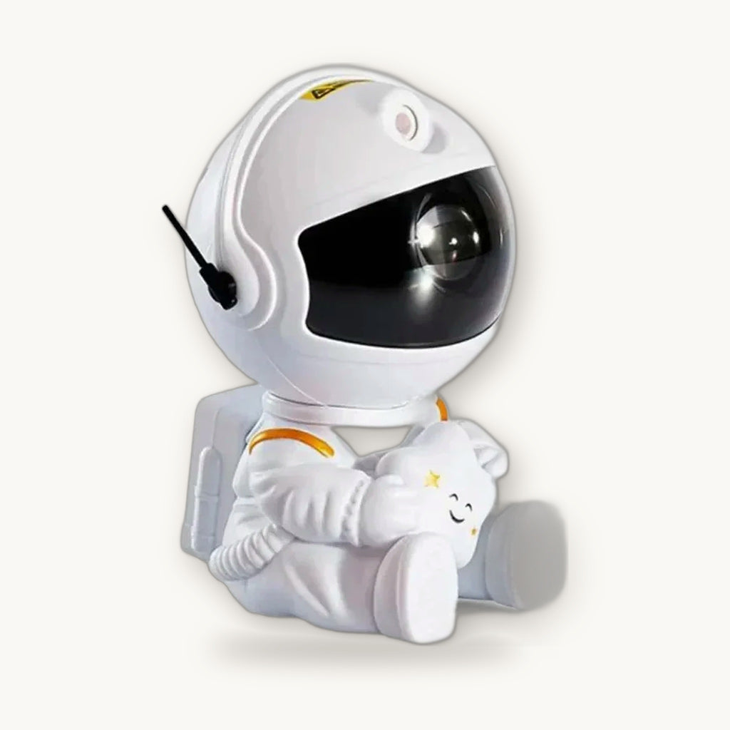 Mini astronaut galaxy projector star and nebula night light, white
