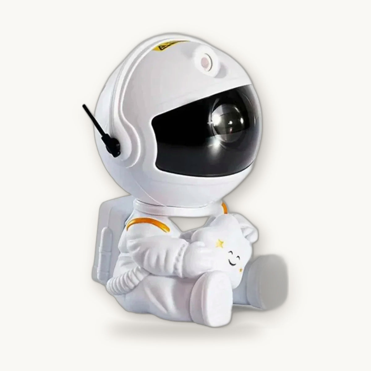 Mini astronaut galaxy projector star and nebula night light, white