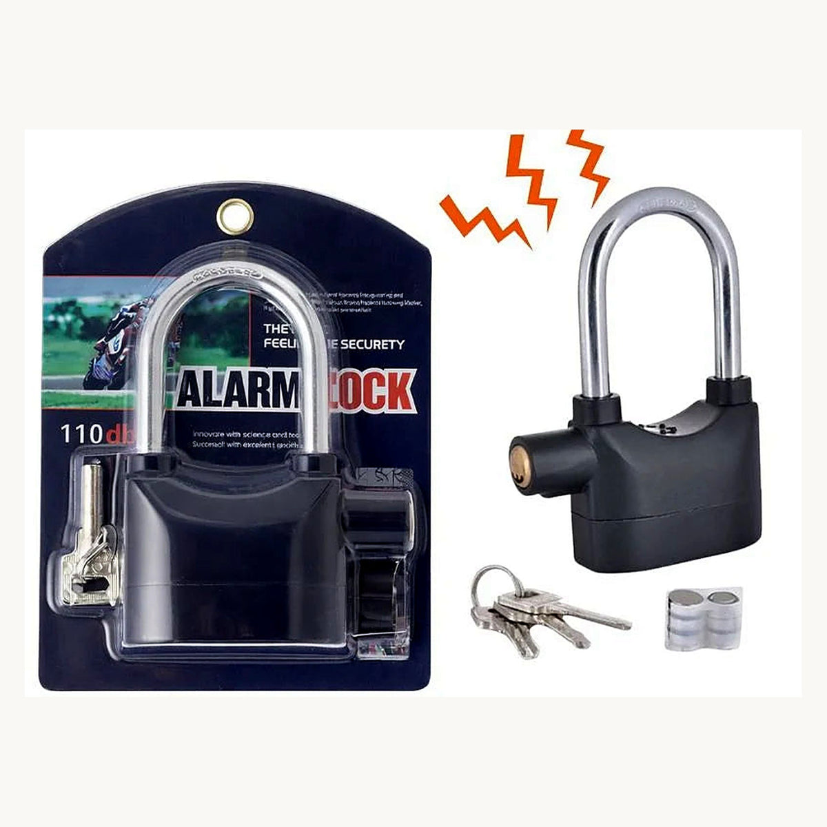 Gembok alarm lock package
