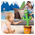 Kids having fun with the dancing cactus