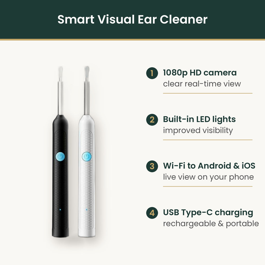 Ear cleaner features infographic