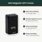 Mini GPS tracker features infographic