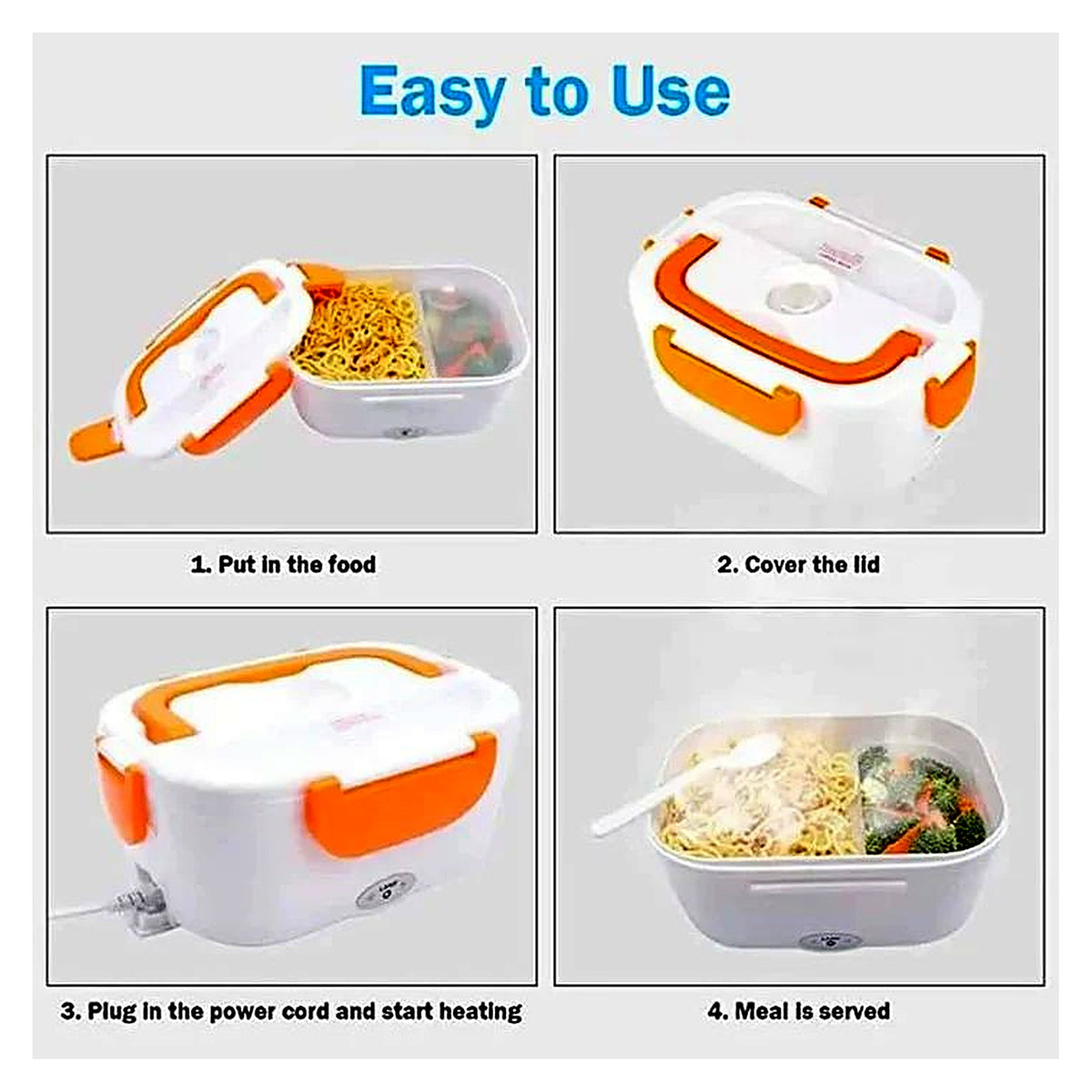 Easy to use electric lunch box