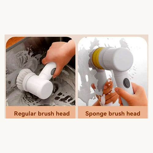 Magic brush cleaning sink and bowls