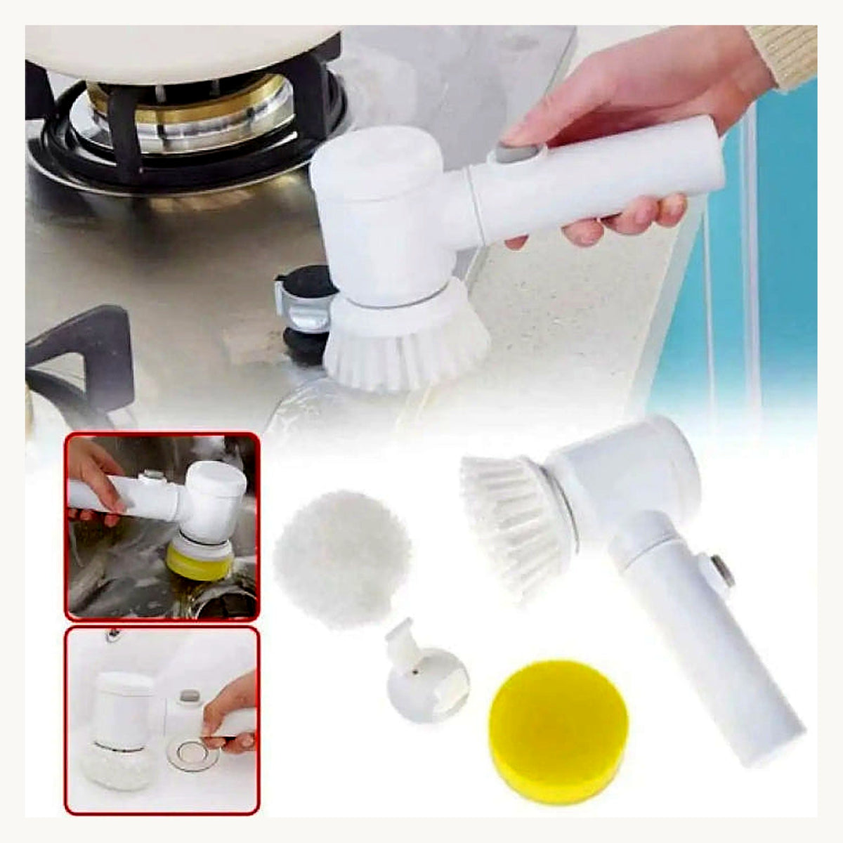 Magic brush cleaning stove with accessories