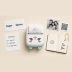 Mini thermal printer uses: labels, photos, QR codes, notes and gift tags