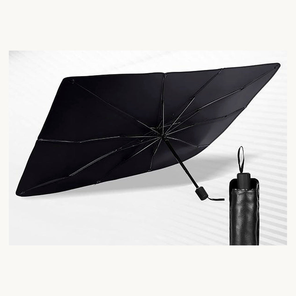 Sunshade with storage sleeve
