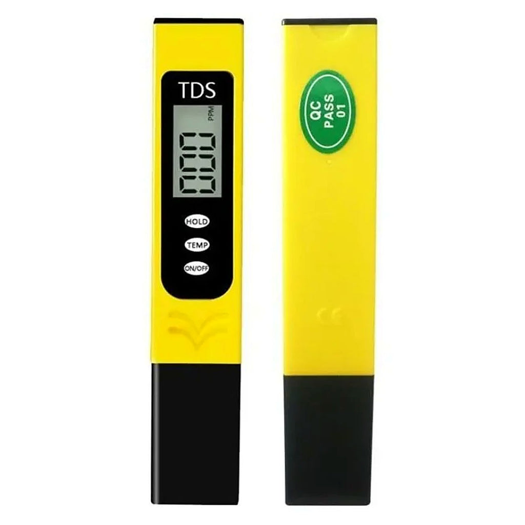 TDS meter front and back