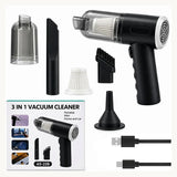 3-in-1 Cordless Vacuum Cleaner, Air Duster & Blower for Car & Home
