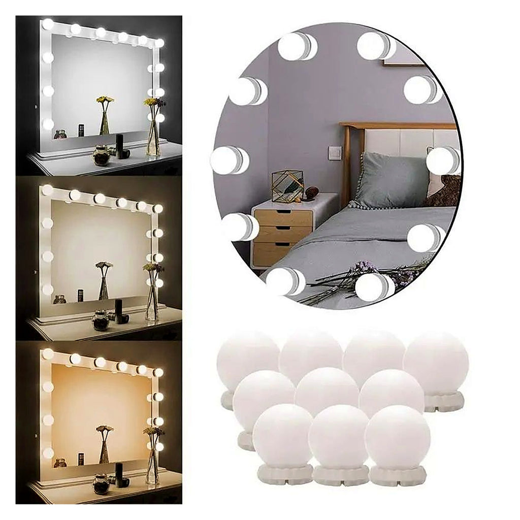 Vanity mirror lights in 3 light tones