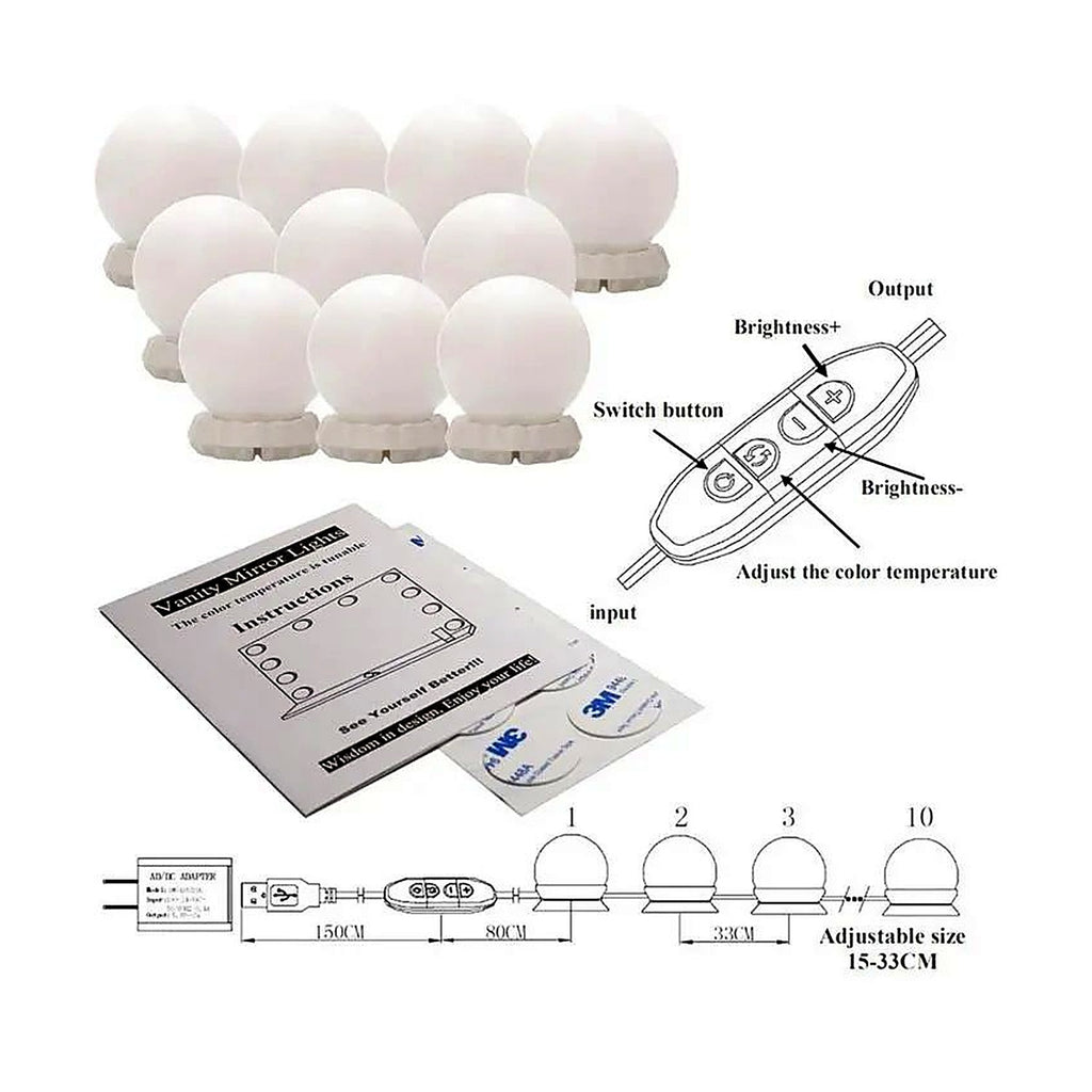 Vanity light kit with controller