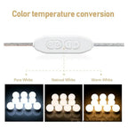 Vanity mirror lights in three colours