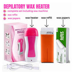 Wax heater complete set with cartridge and strips